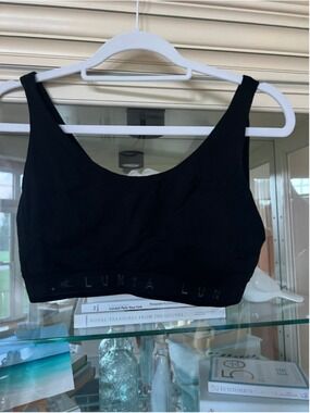 Women's Lunya Black Bra Size L Scoop New!